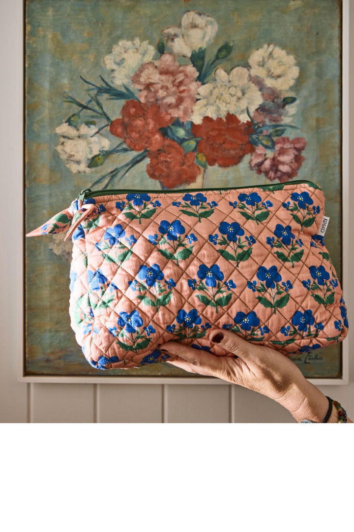 Kip&Co x Anna Spiro Indian Summer Rose Quilted Cotton Toiletry Purse One Size