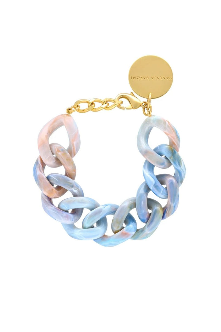 Flat Chain Bracelet Sea Wave