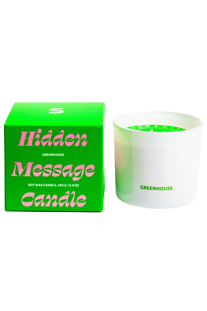 SECRET MESSAGE CANDLE - GREENHOUSE CANDLE