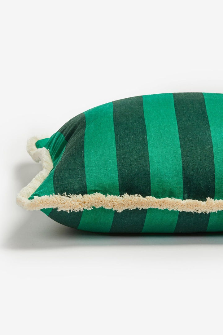 Bold Stripe Emerald Cushion