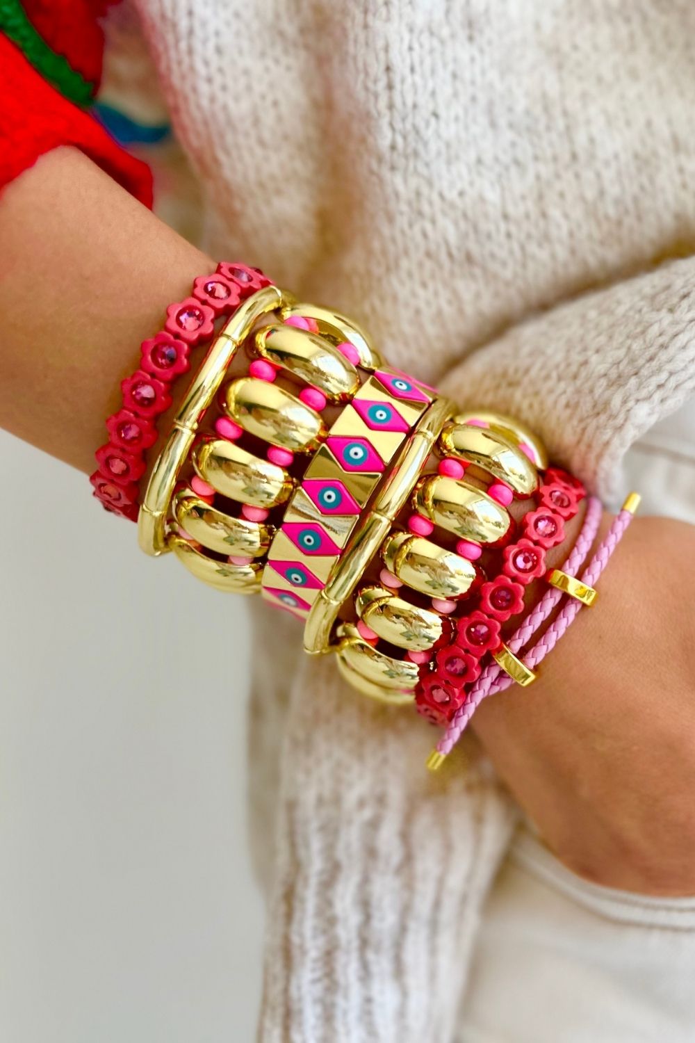 Warm Rose Flower Power - Crystal Pink