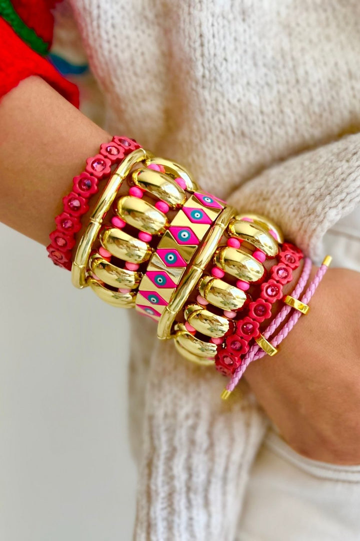 Warm Rose Flower Power - Crystal Pink