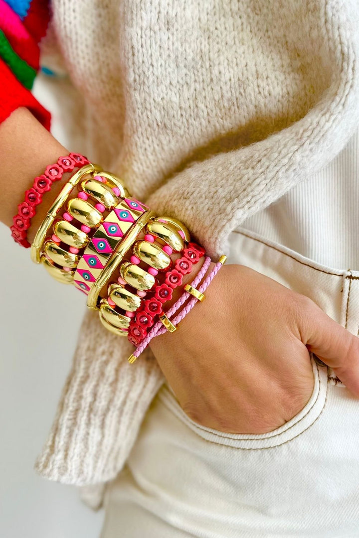 Warm Rose Flower Power - Crystal Pink