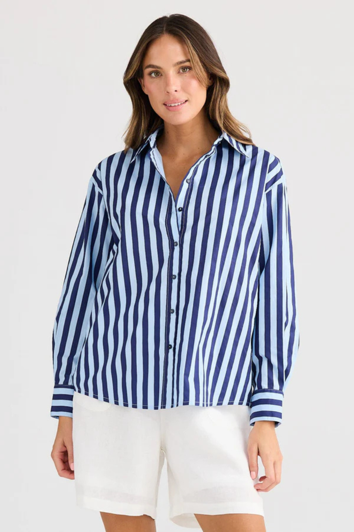 Adrift Shirt - Blue Stripe