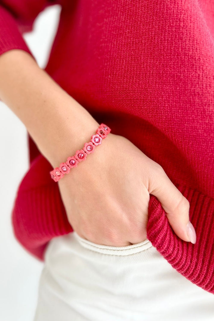 Warm Rose Flower Power - Crystal Pink