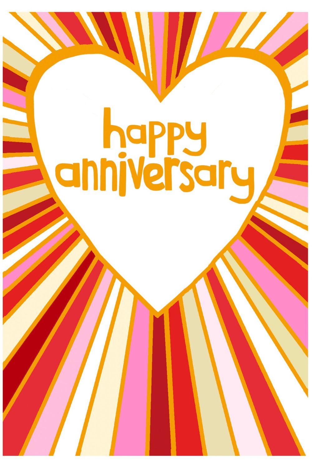 HAPPY ANNIVERSARY STAR BURST