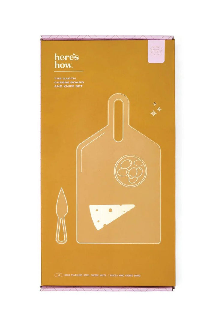The Garth Cheese Board and Knife set