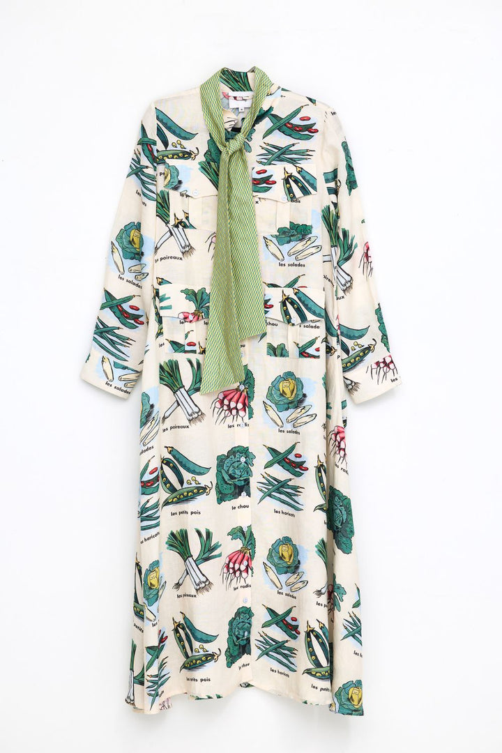 I BEG YOUR PARDON IN THE VEGGIE GARDEN.