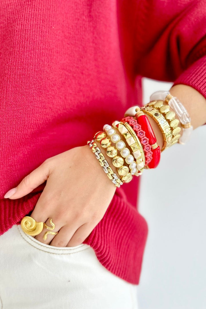 Warm Rose Flower Power - Crystal Pink