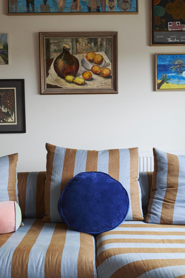 Ocean Velvet Pea Cushion One Size