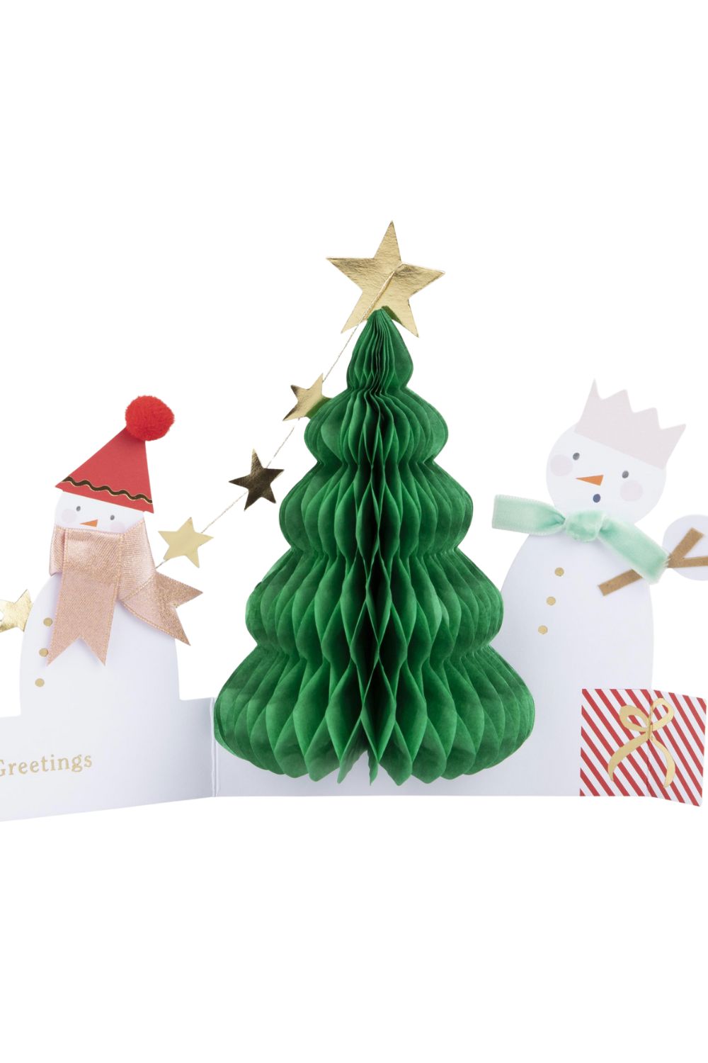 Snowman Family Concertina Christmas Card
