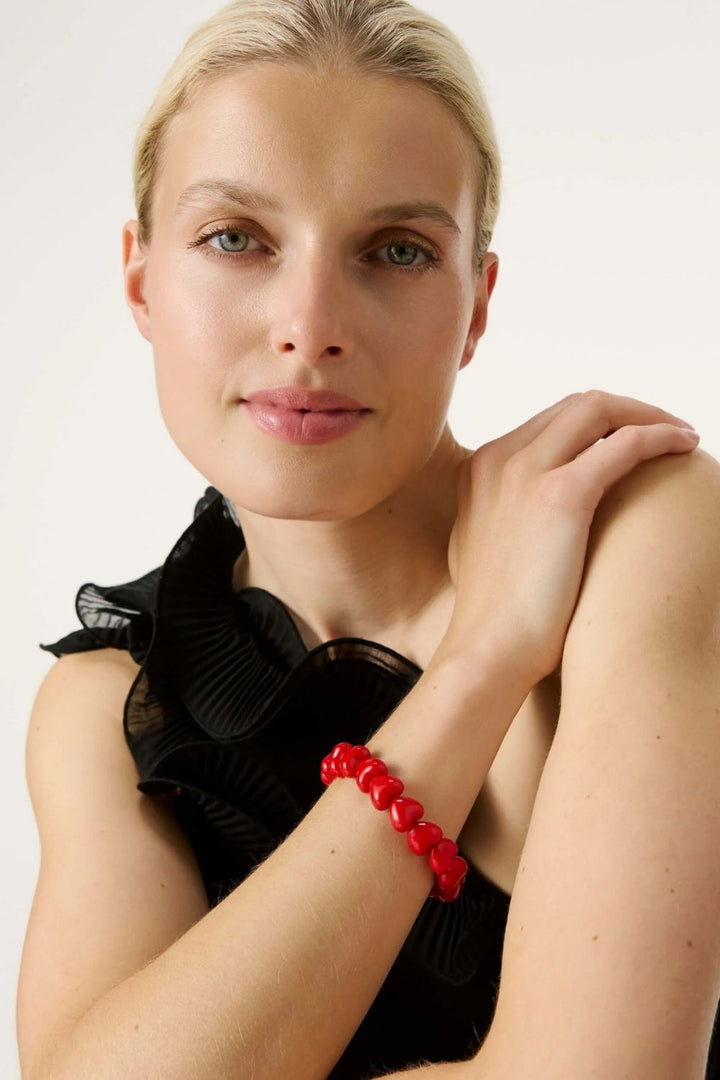 Hearts Bracelet Scarlet Red