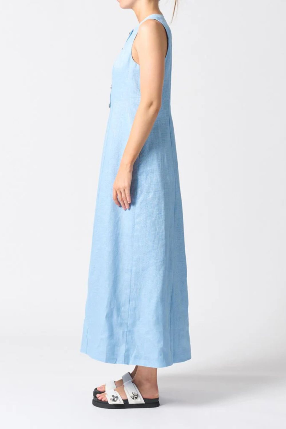 Malta Midi Dress-Sky Blue