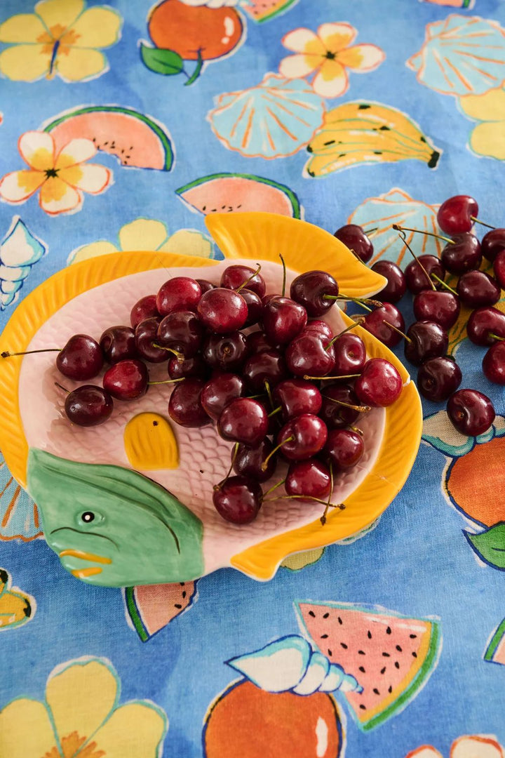 CORAL BAY FISH SERVING DISH