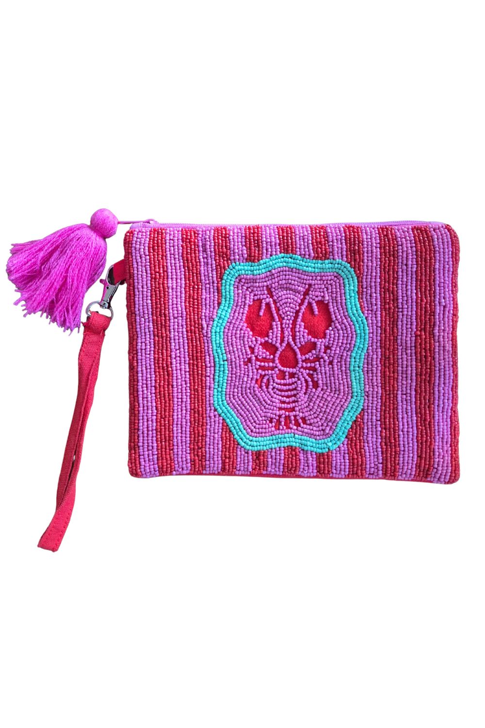 Lobster Beaded Clutch