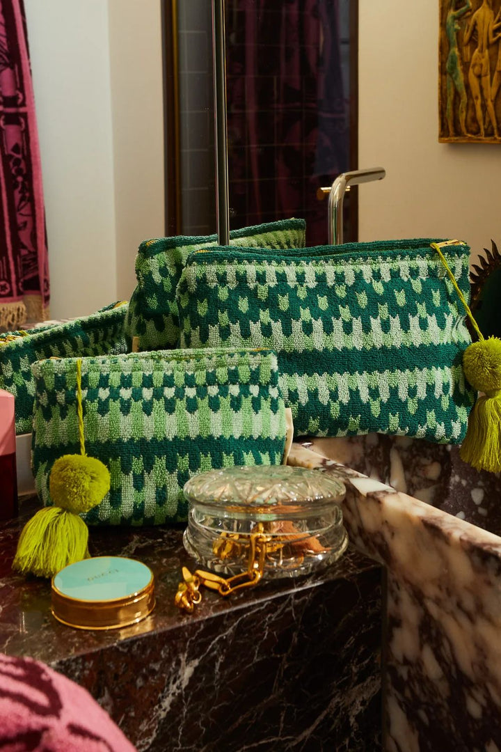 Arlette Terry Pouch - Cosmo Jade Large