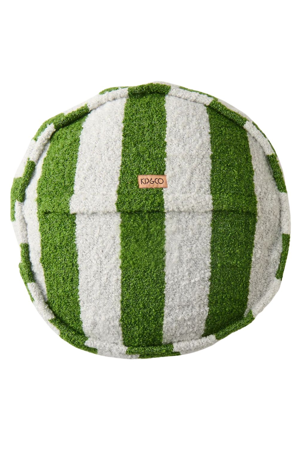 MOSS STRIPE BOUCLE PEA CUSHION