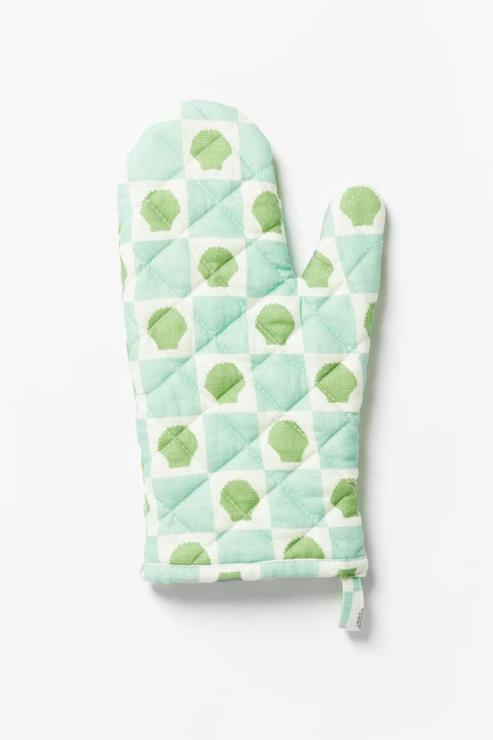 Shell Check Mint Oven Mitts (set of 2)