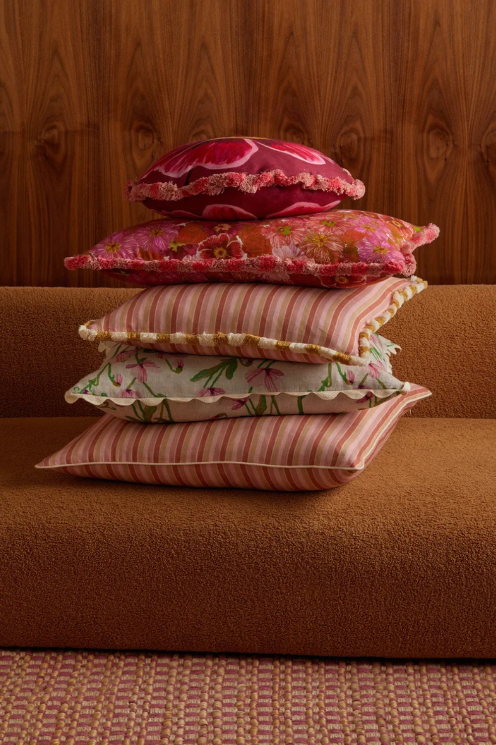 Sweet Pea Pink 60cm Cushion