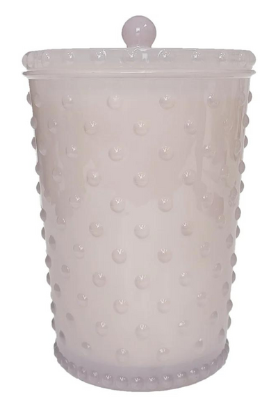 Simpatico White Flower Grande Hobnail Candle