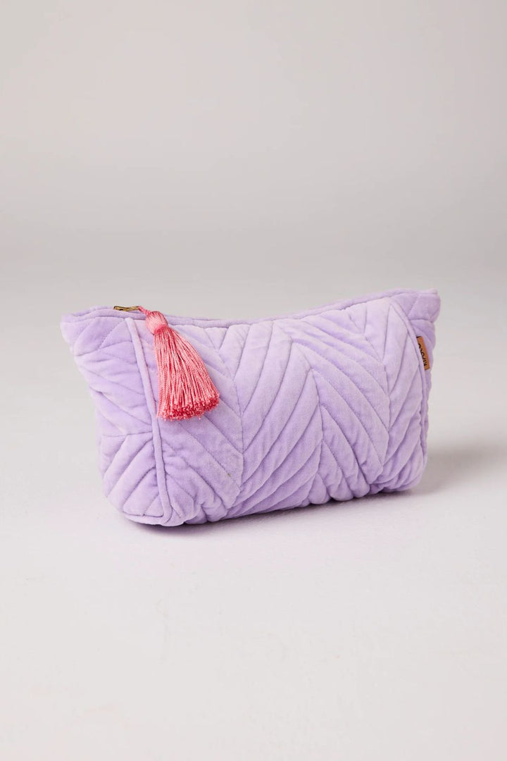 LILAC VELVET COSMETICS PURSE