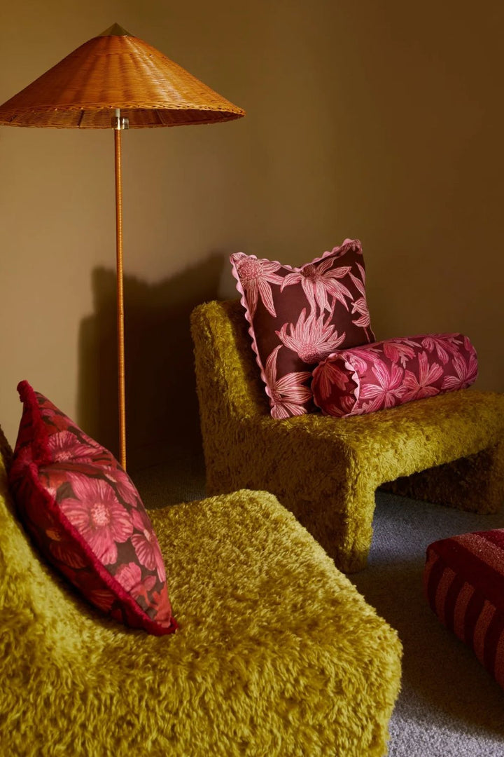 Fiore Burgundy Cushion