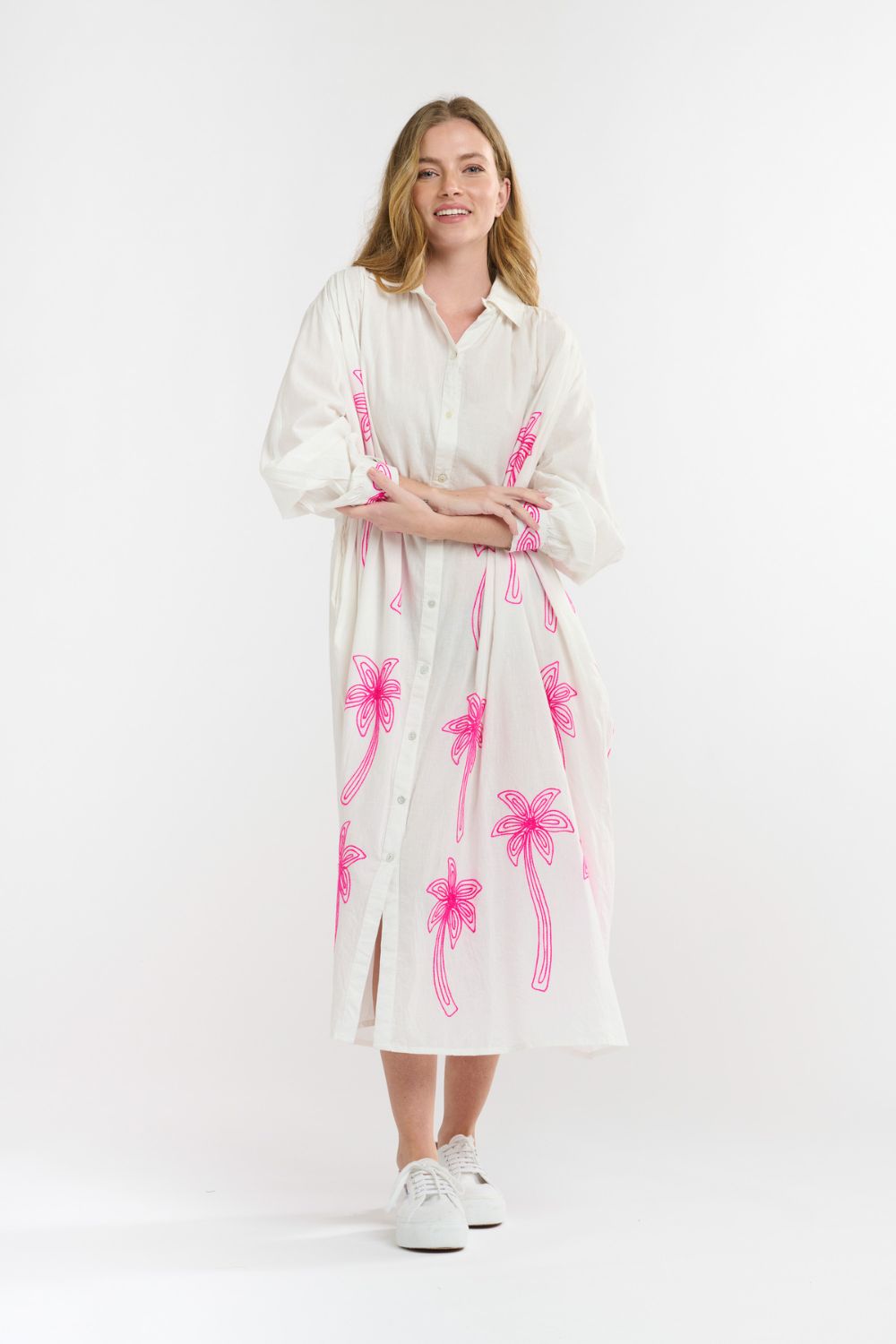 Solo Palm Shirt Dress