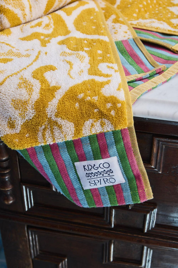Kip&Co x Anna Spiro Elsternwig Fig Terry Bath Sheet 175 x 95 cm