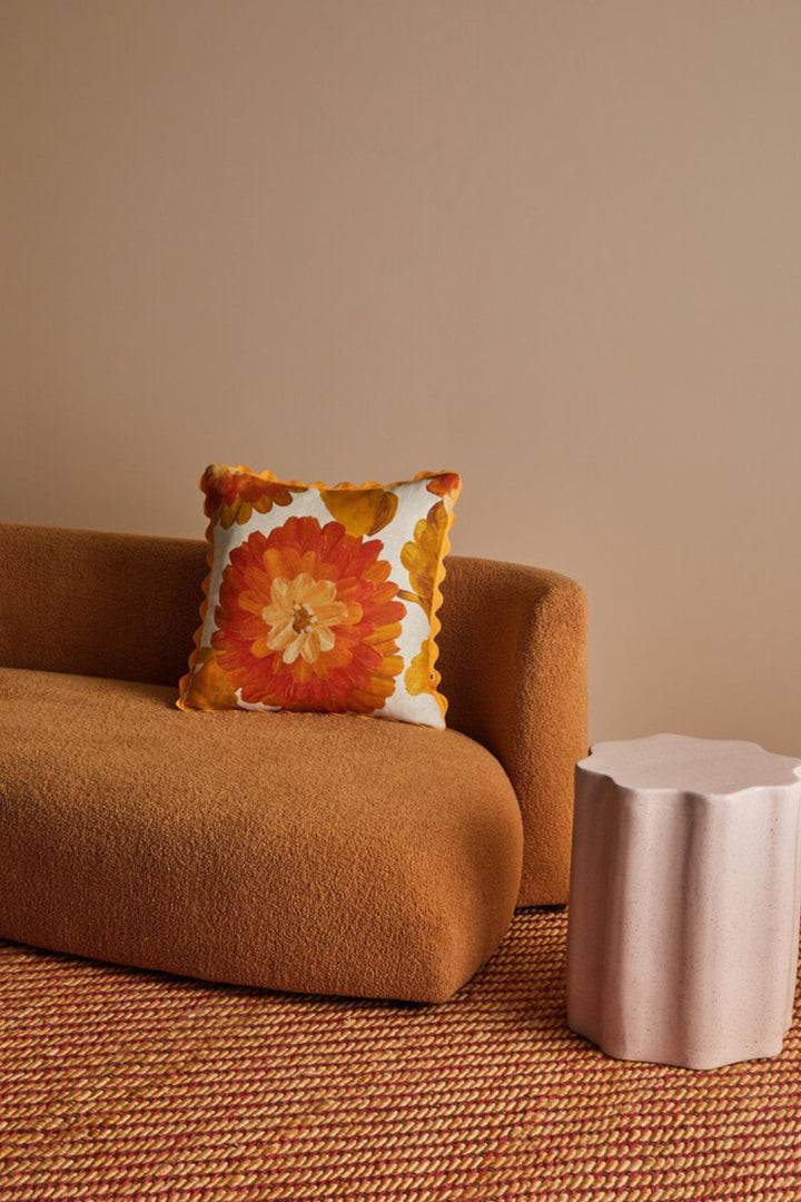 Dahlia Orange 50cm Cushion