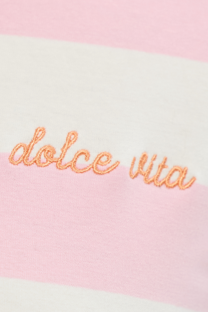 Roam Tee - Pink Stripe - Crate Expectations
