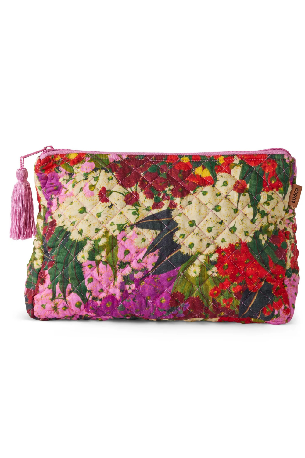 Australian Bush Blossom Quilted Cotton Toiletry Purse