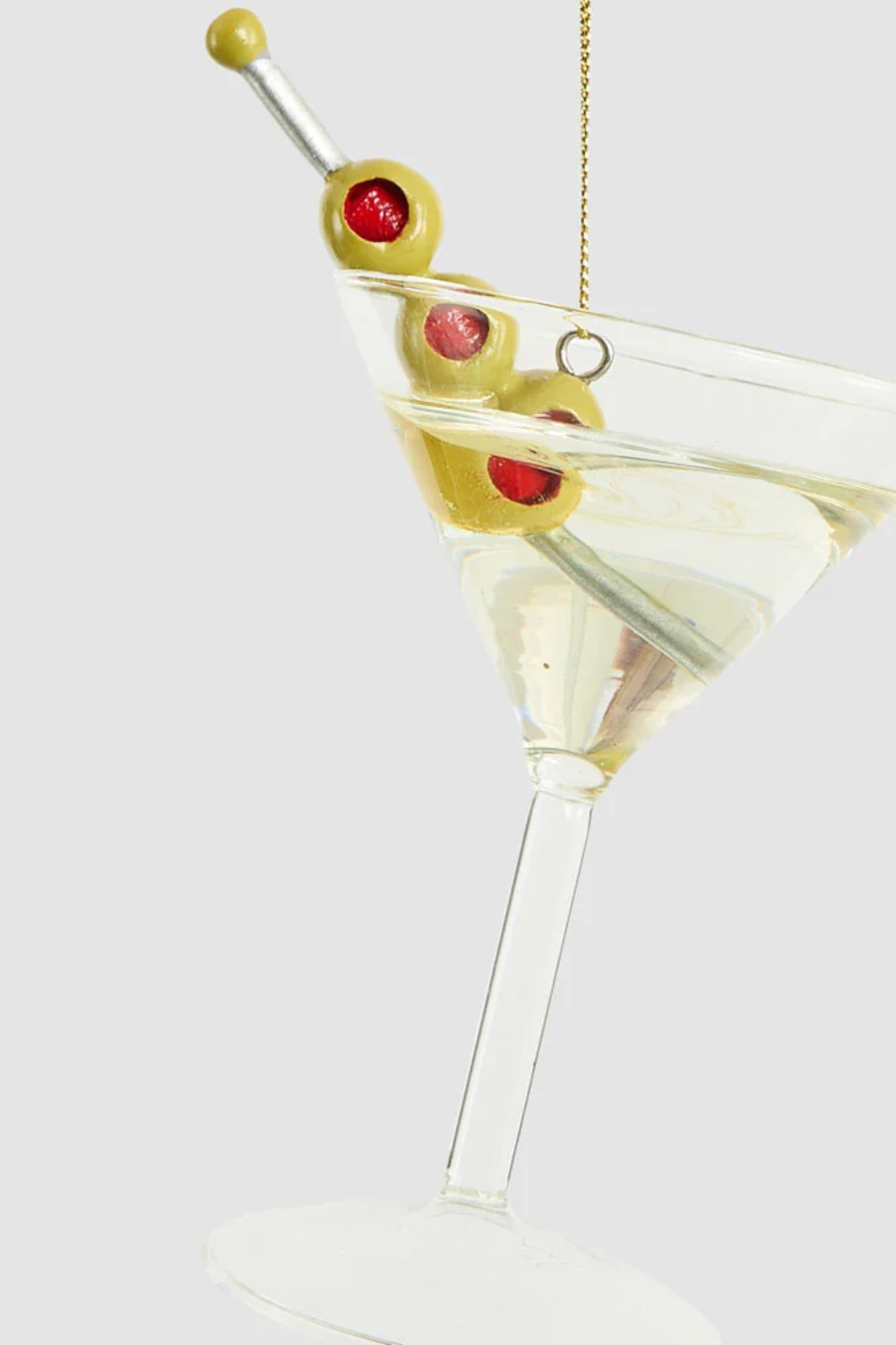 Shaken Not Stirred Glass Tree Decoration