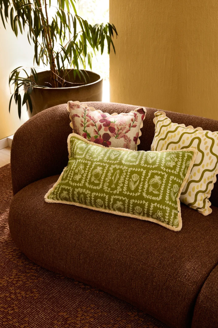 Petra Sage Linen Cushion