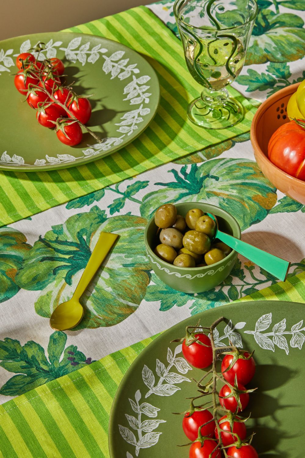 Vines Green Small Bowl (set of 3)