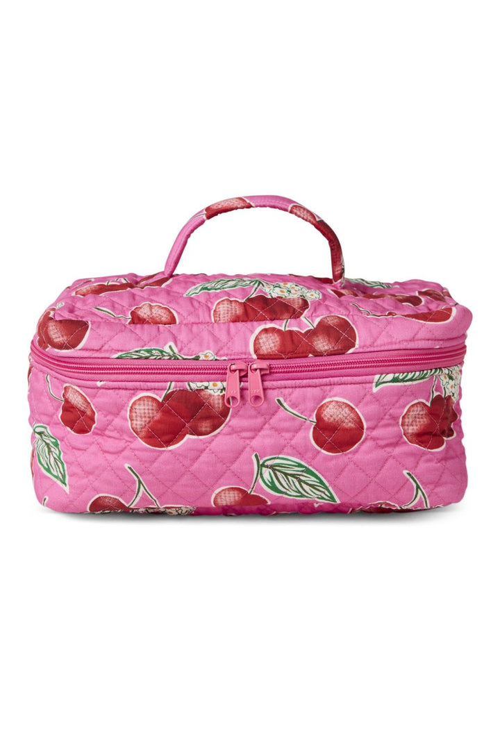 Cherry Blossom Quilted Cotton Toiletry Case One Size