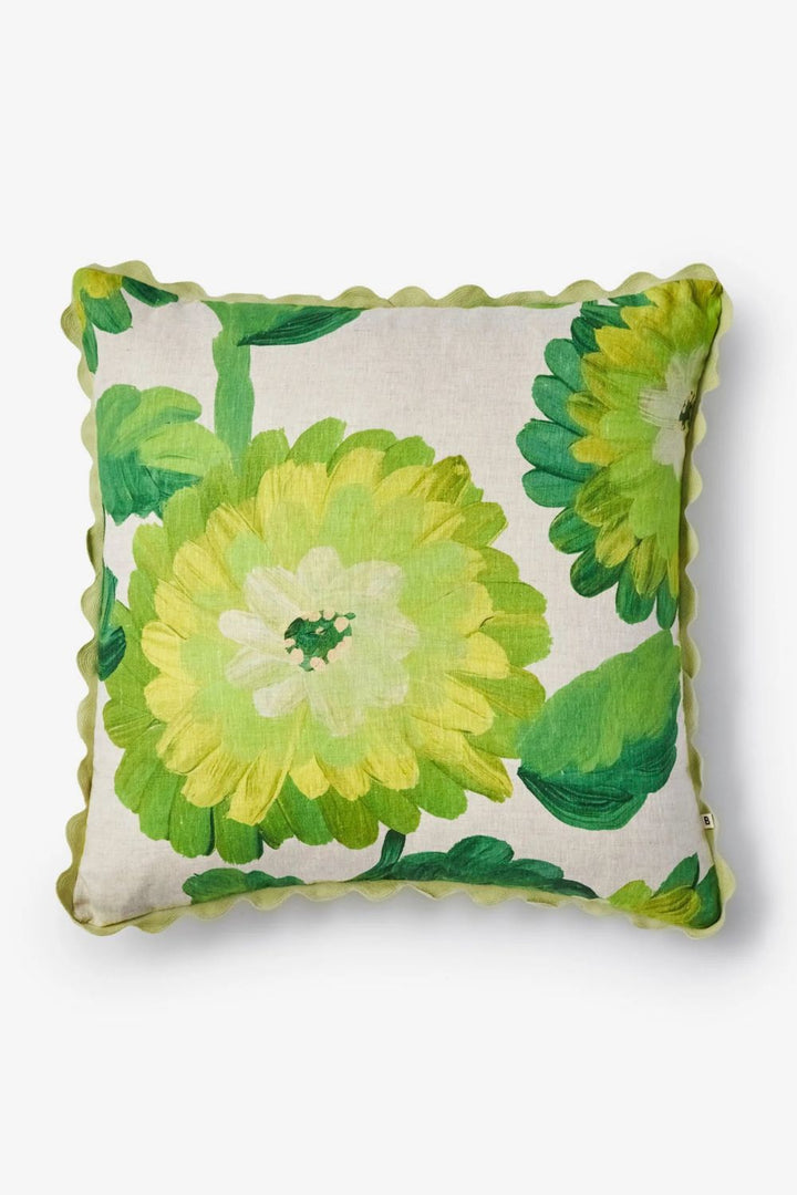 Dahlia Green 60cm Cushion