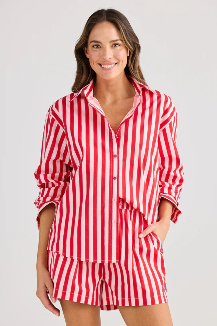Adrift Shirt - Red Stripe