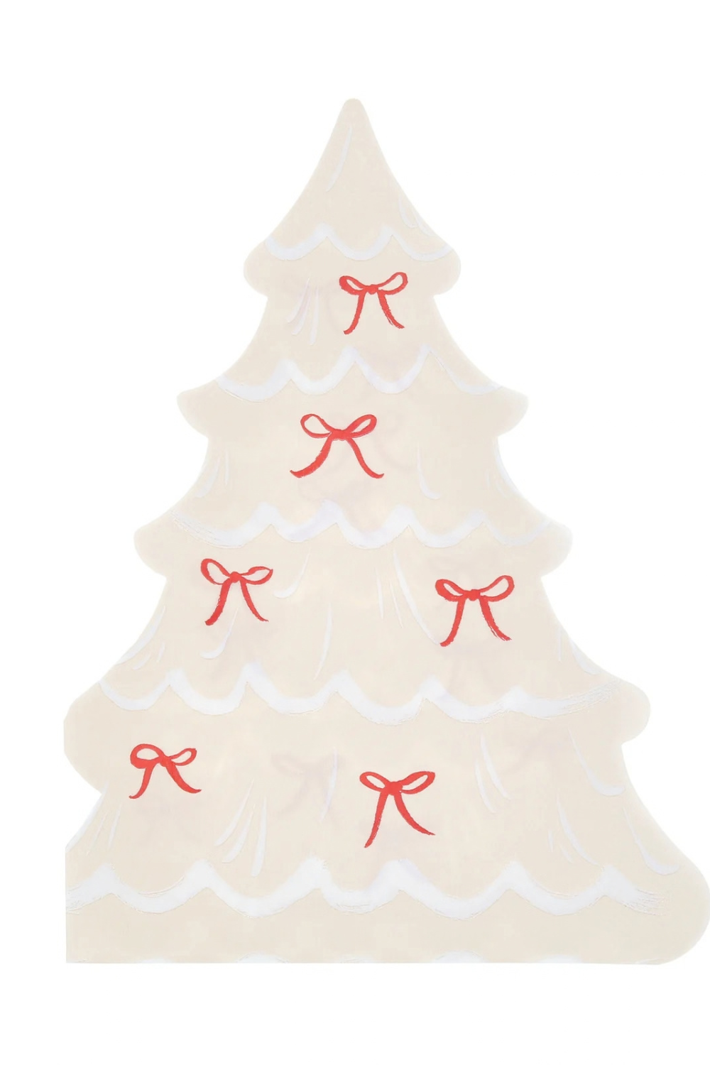 Christmas Tree with Bow Napkins