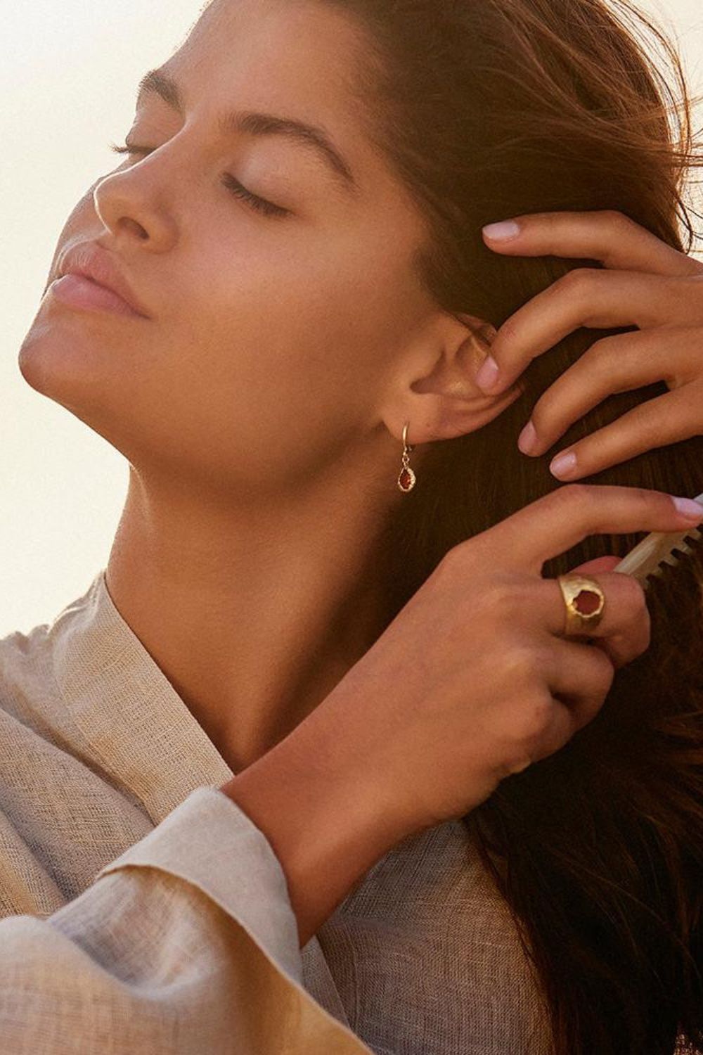 Lysia Rosewood Earrings