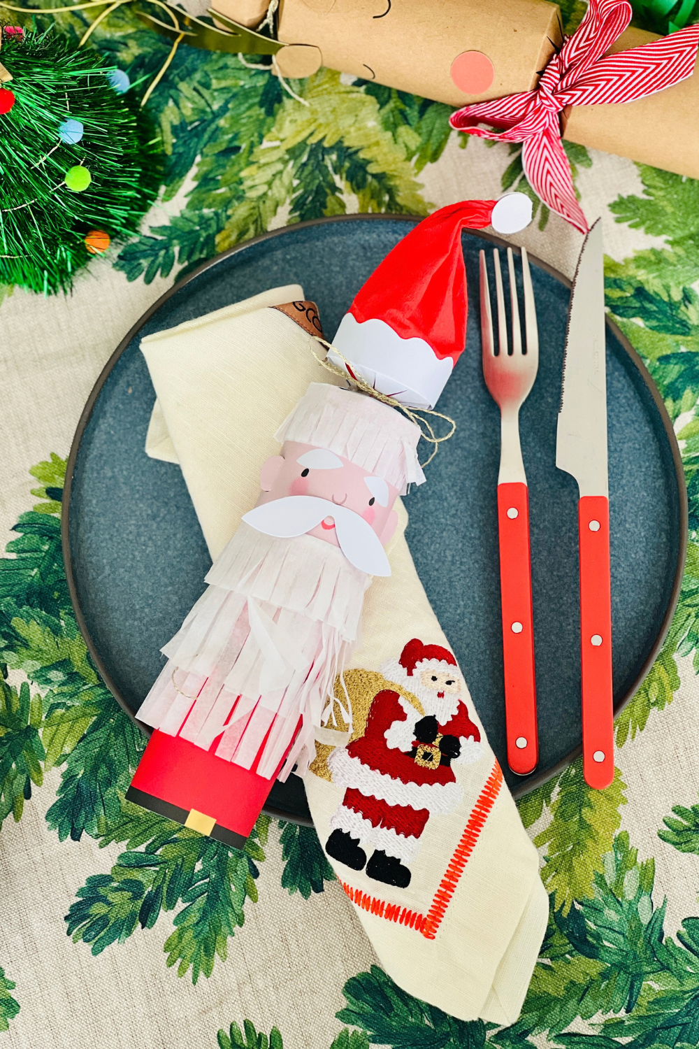 Santa, Reindeer, Tree Crackers