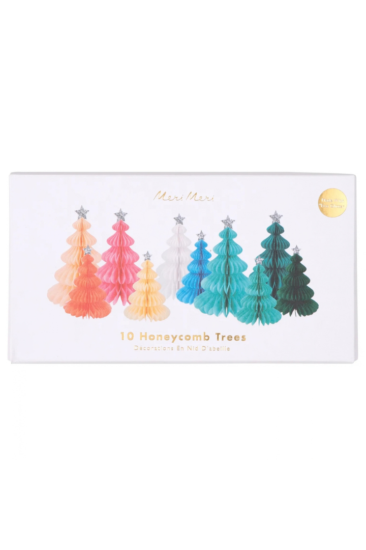 Rainbow Forest Honeycomb Decorations (pack of 10)
