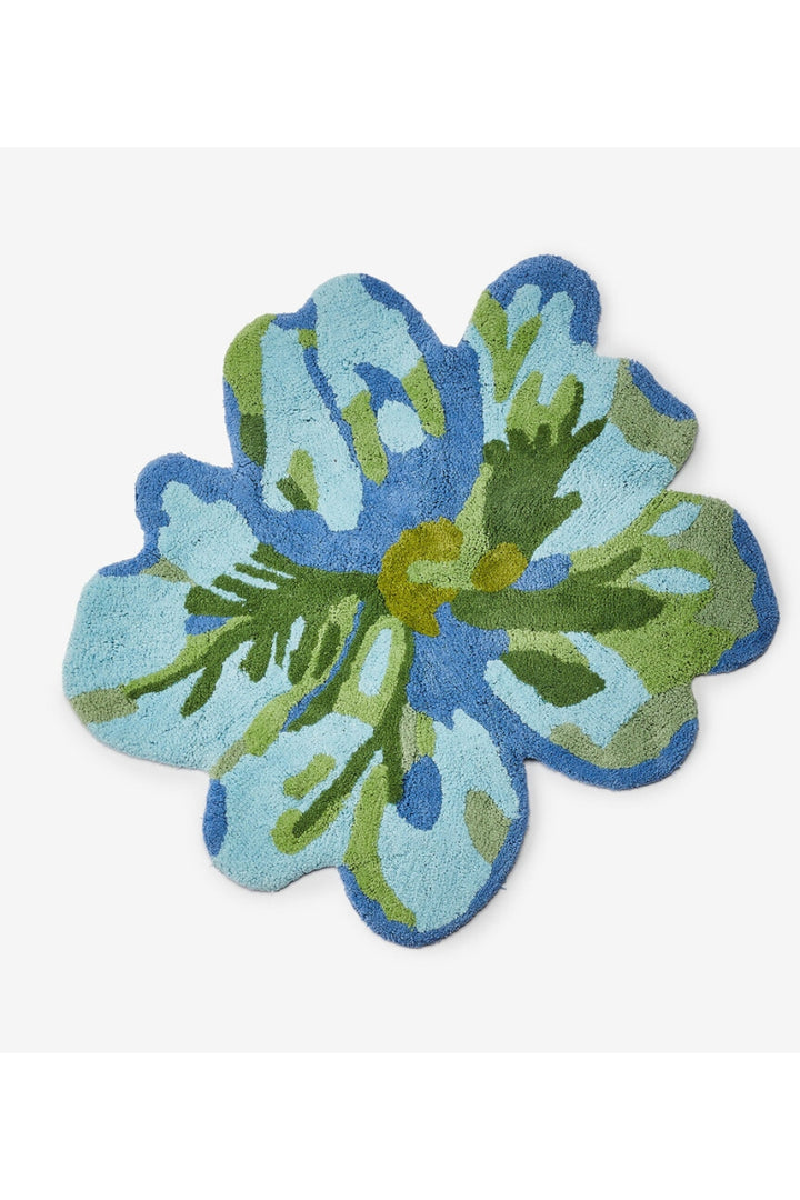 Tulip Blue Green Bath Mat