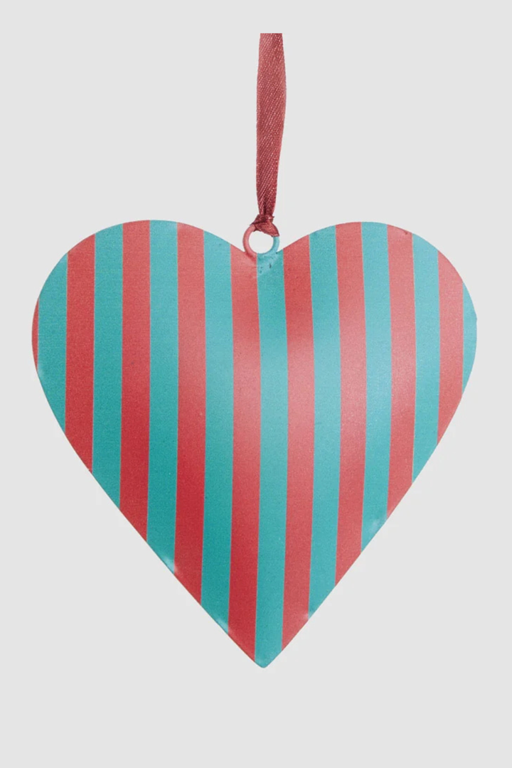 Noel Hand Painted Heart Tree Decoration