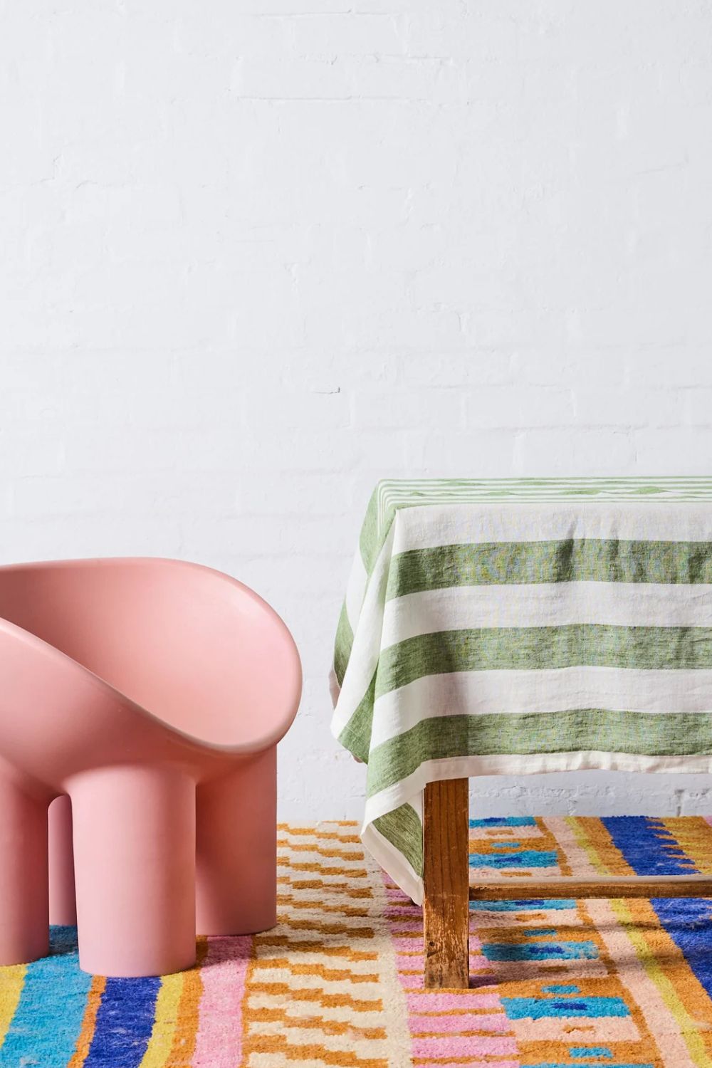 MOSS STRIPE TABLECLOTH