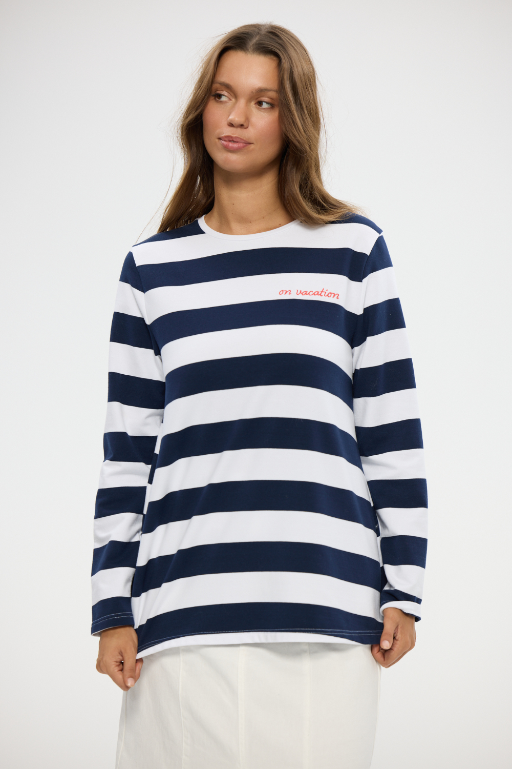 Roam Tee - Navy Stripe - Crate Expectations