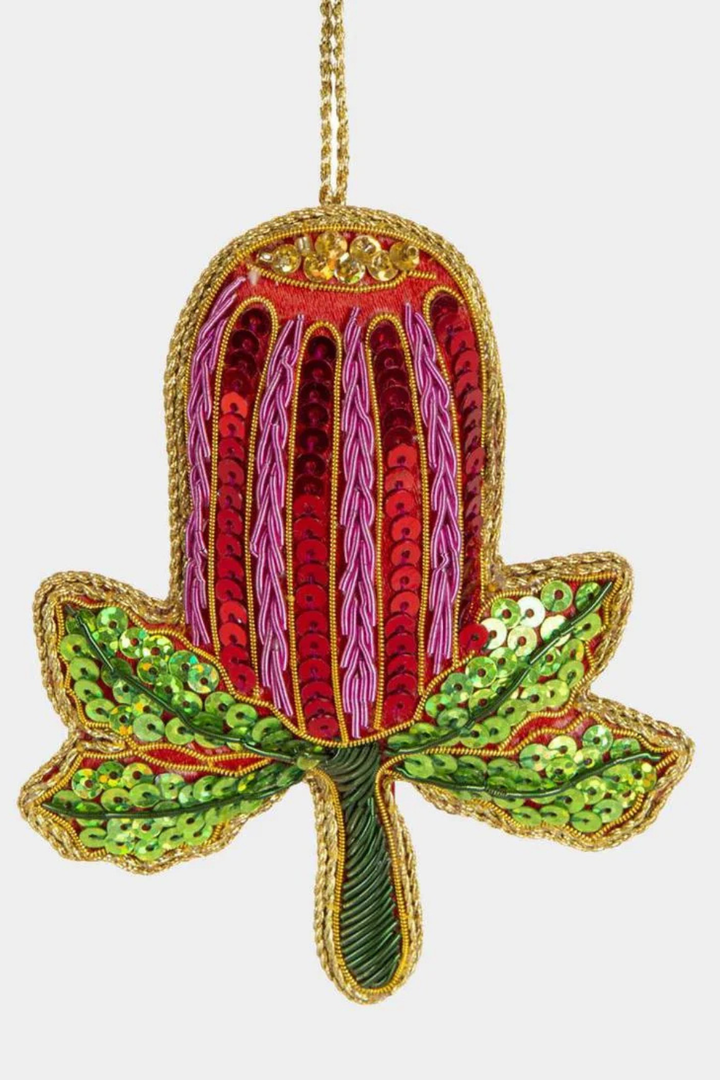 Banksia Beauty Sequin Tree Decoration