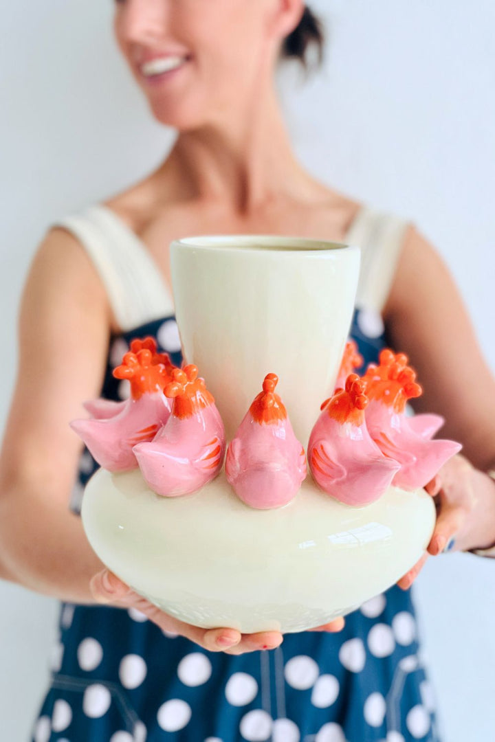 Hen Vase