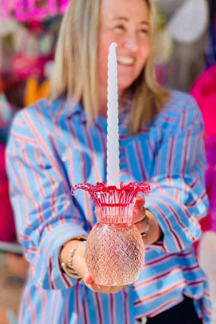 Pink Pineapple  Stick Holder