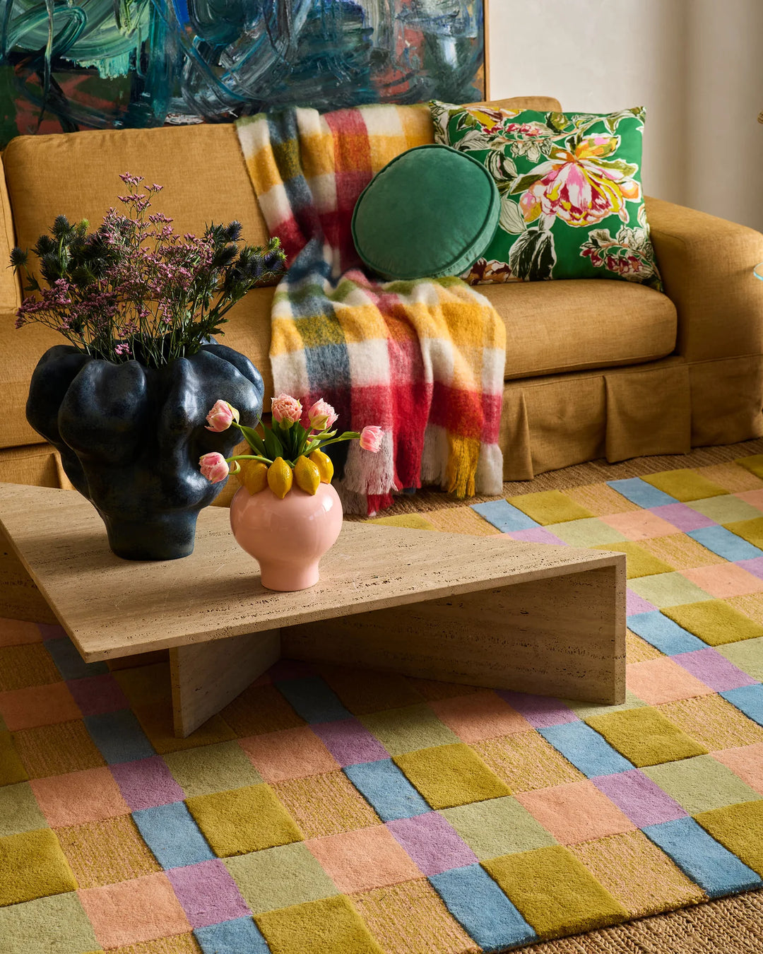 Somerset Green Embroidered Cushion