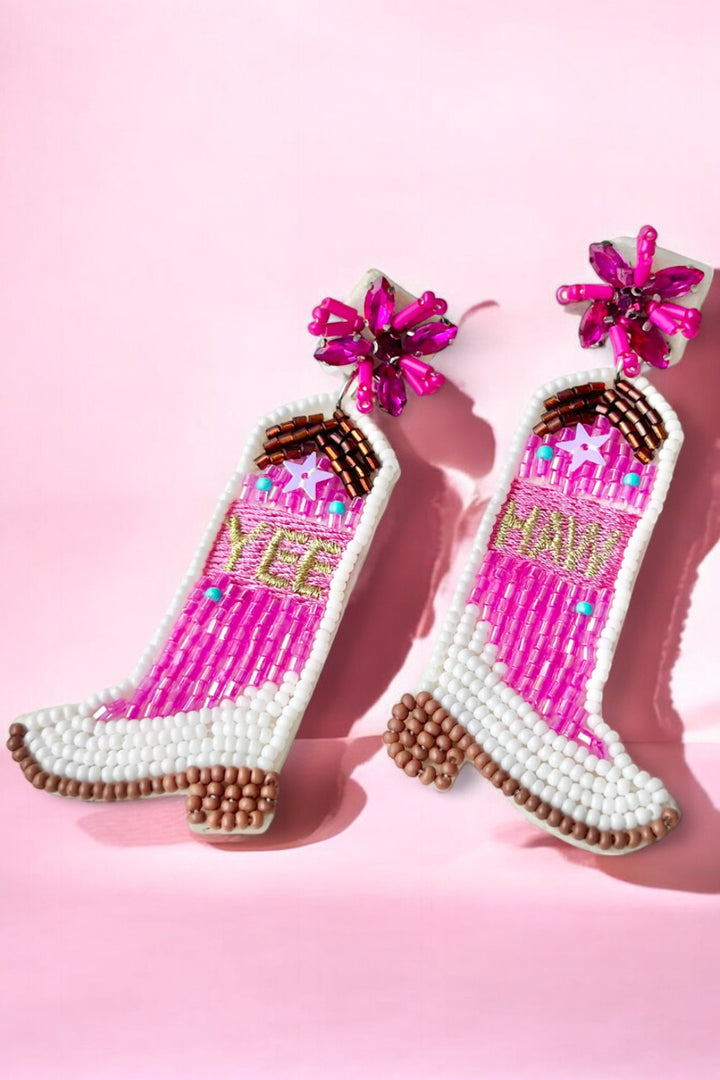 Yeehaw Cowboy Boots Earrings